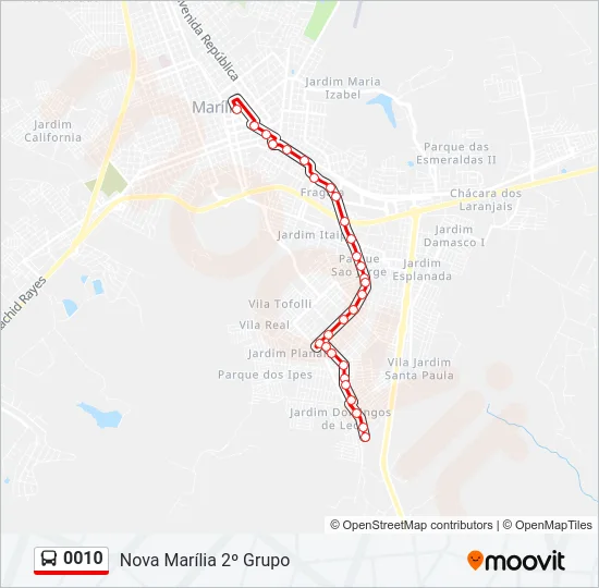 0010 Bus Line Map