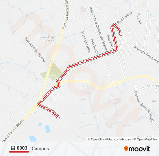 0003 Bus Line Map