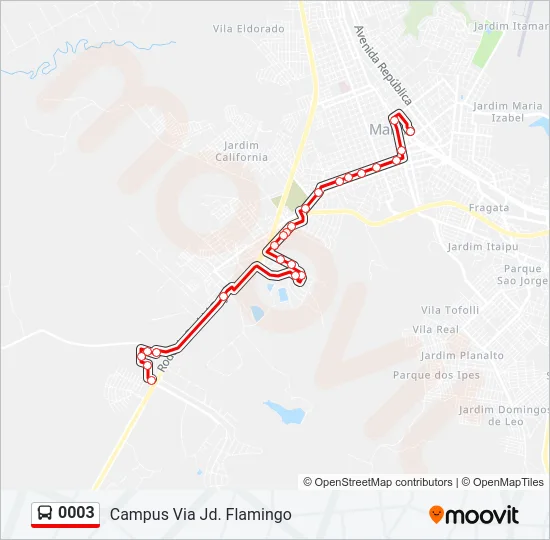 0003 Bus Line Map