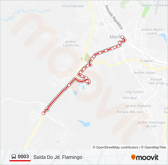 0003 Bus Line Map