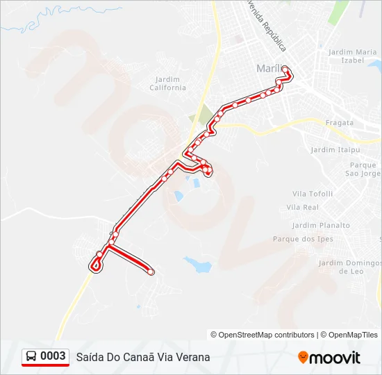 0003 Bus Line Map