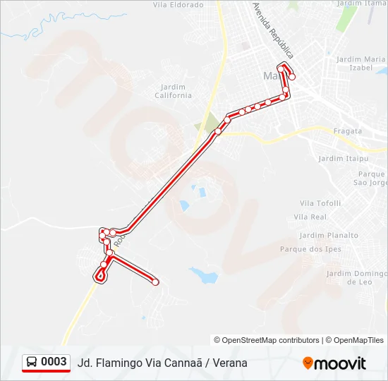 0003 Bus Line Map