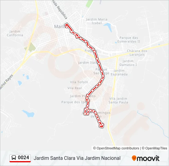 0024 Bus Line Map