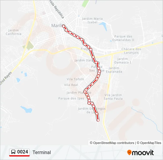 0024 Bus Line Map