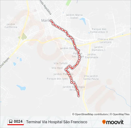 0024 Bus Line Map