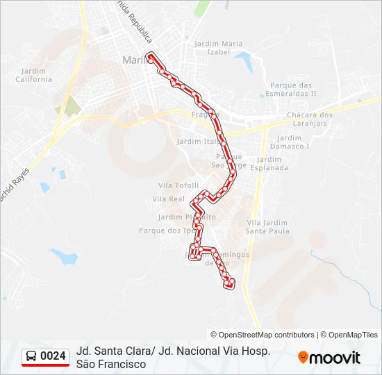 0024 Bus Line Map