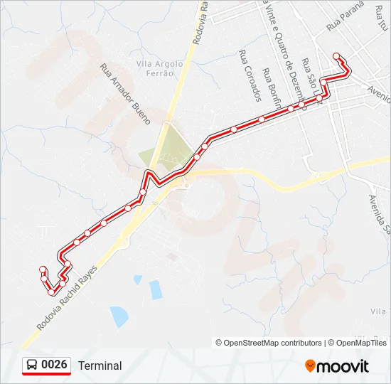 0026 Bus Line Map
