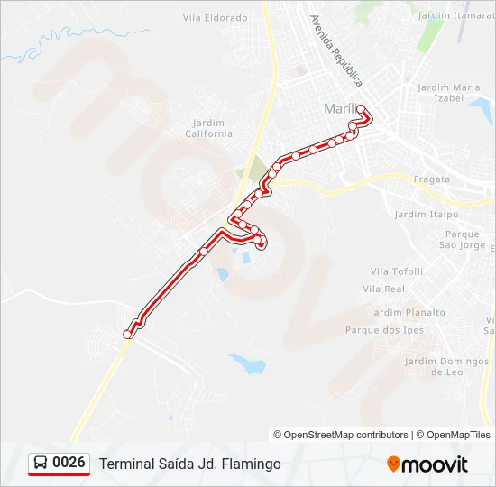 0026 Bus Line Map