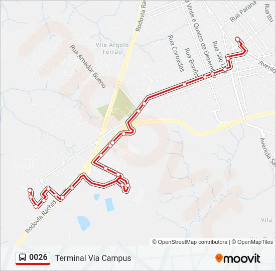 0026 Bus Line Map