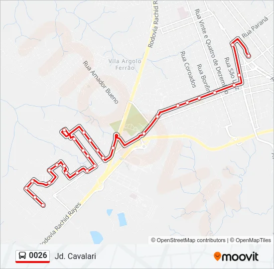 0026 Bus Line Map