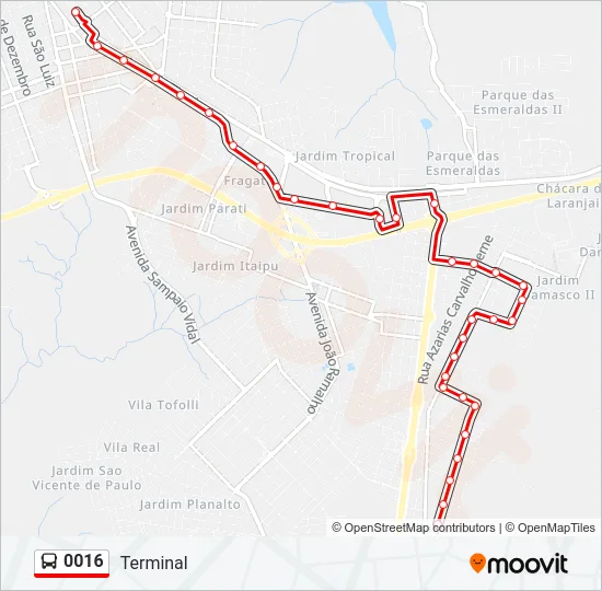 0016 Bus Line Map