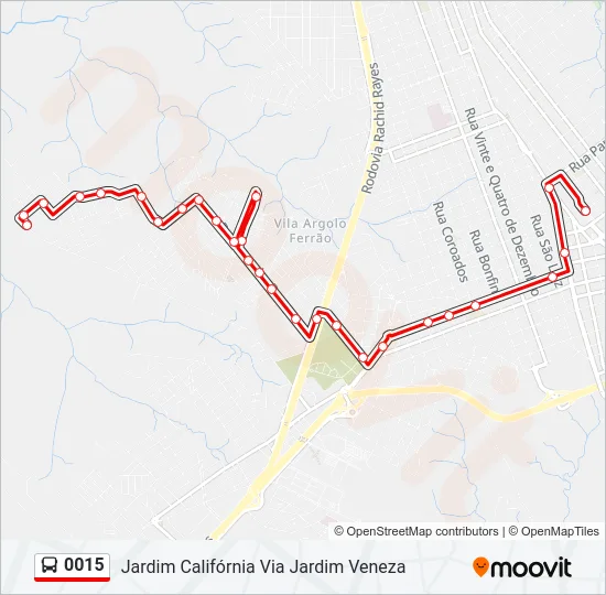 0015 Bus Line Map
