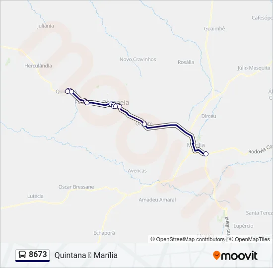 8673 Bus Line Map