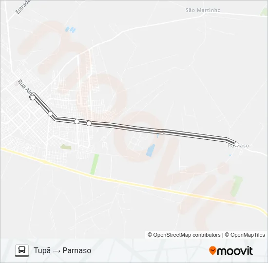 DISTRITOS Bus Line Map
