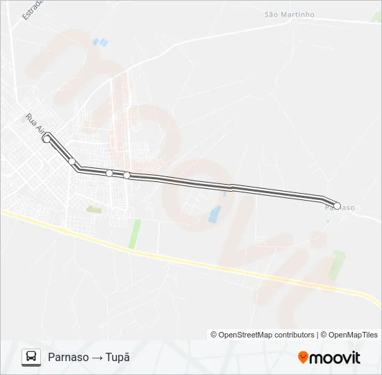 DISTRITOS Bus Line Map