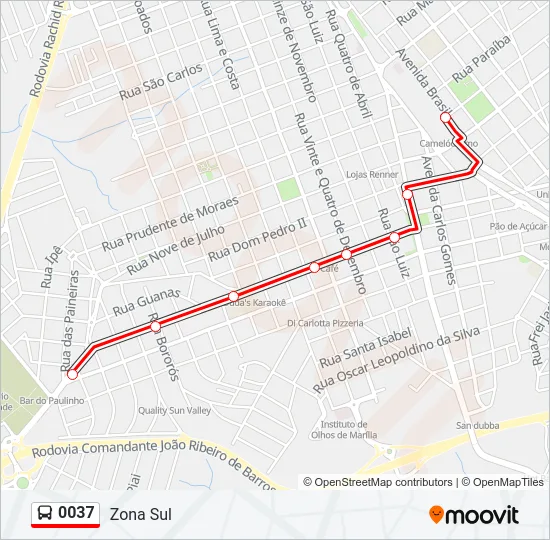 0037 Bus Line Map