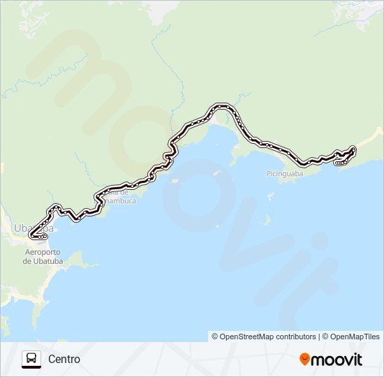 Mapa da linha 23 CAMBURI PRAIA de ônibus