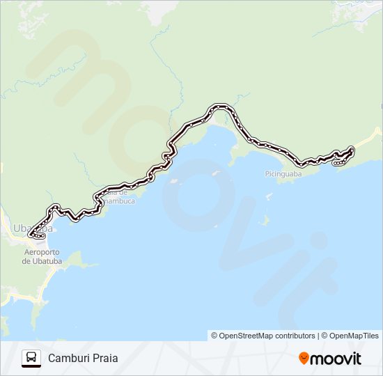 Mapa de 23 CAMBURI PRAIA de autobús