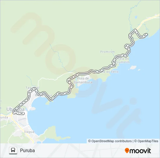 22 PURUBA Bus Line Map