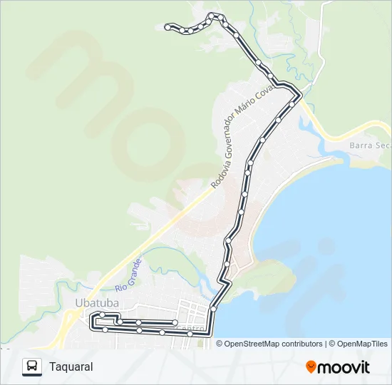 12 TAQUARAL Bus Line Map