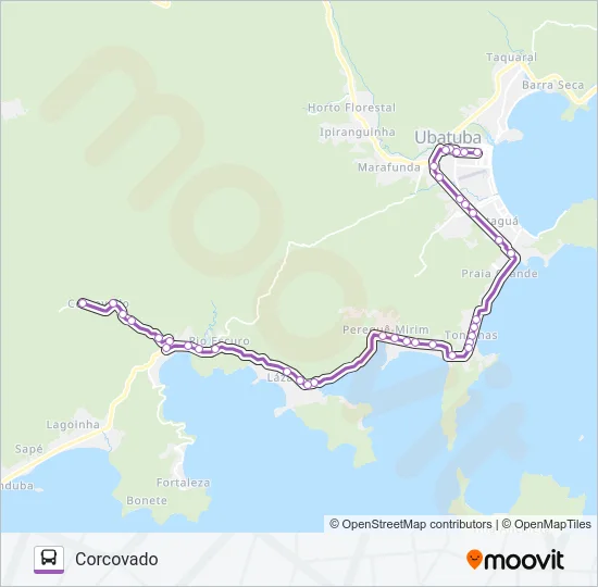 04 CORCOVADO Bus Line Map