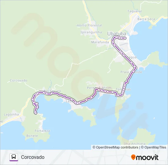 04 CORCOVADO Bus Line Map