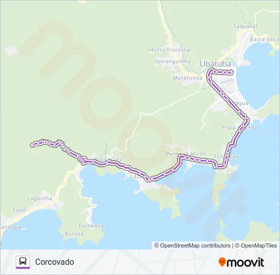 04 CORCOVADO Bus Line Map