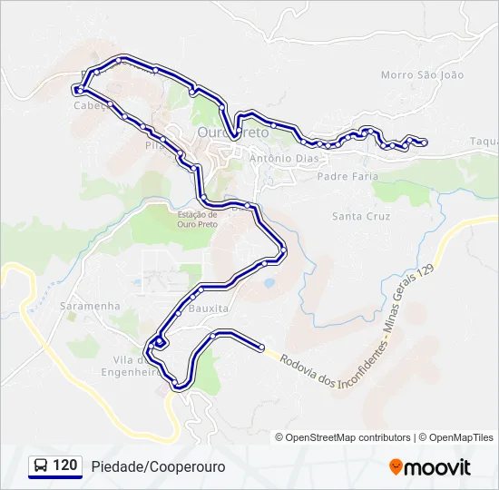 120 Bus Line Map