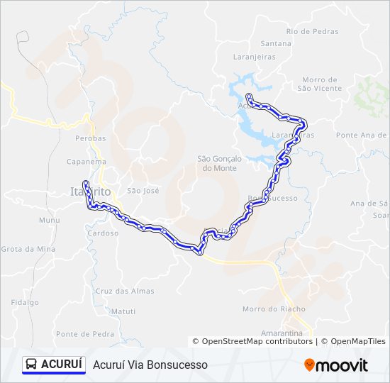 ACURUÍ bus Line Map
