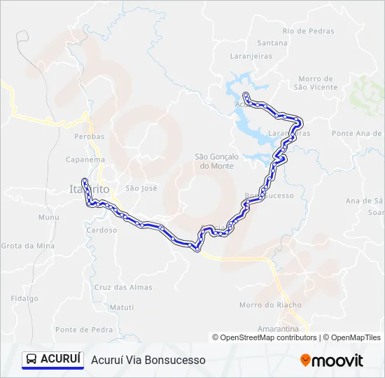 ACURUÍ Bus Line Map