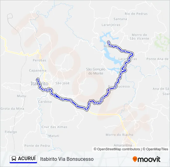 ACURUÍ Bus Line Map