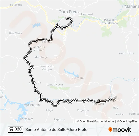 320 Bus Line Map