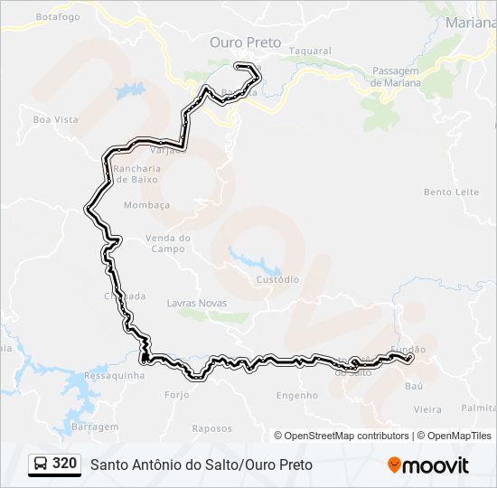 320 bus Line Map