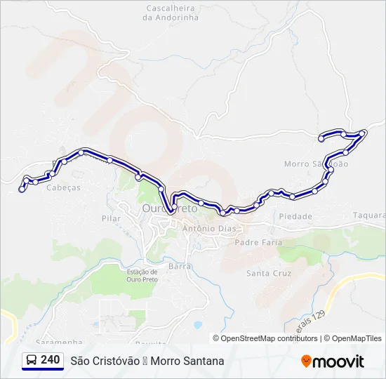 240 Bus Line Map