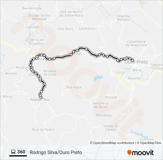 360 Bus Line Map