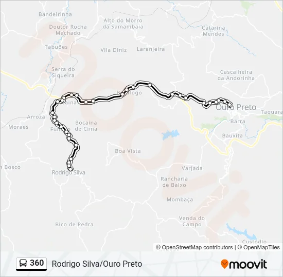 360 Bus Line Map