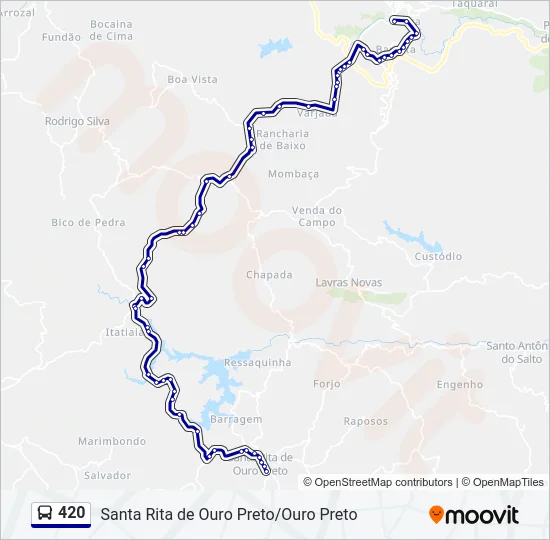 420 Bus Line Map