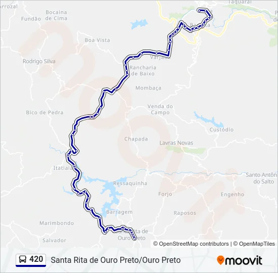 420 Bus Line Map