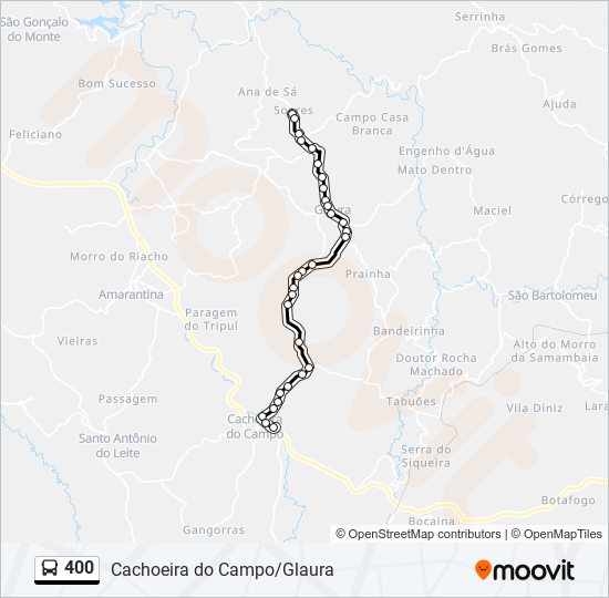 400 bus Line Map