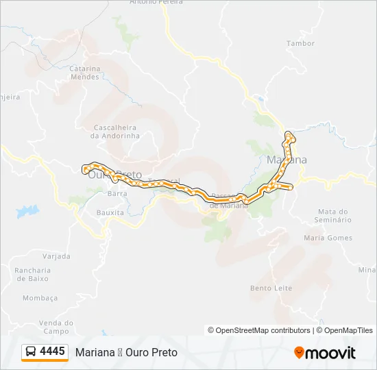 4445 Bus Line Map