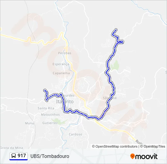 917 Bus Line Map