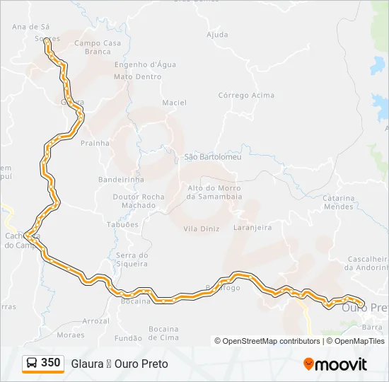 350 Bus Line Map