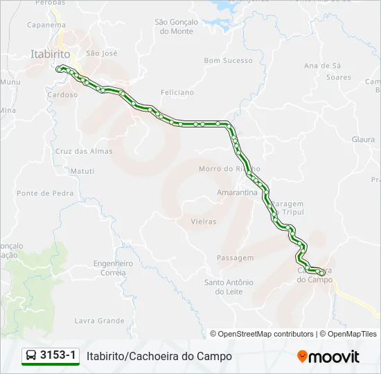 3153-1 Bus Line Map