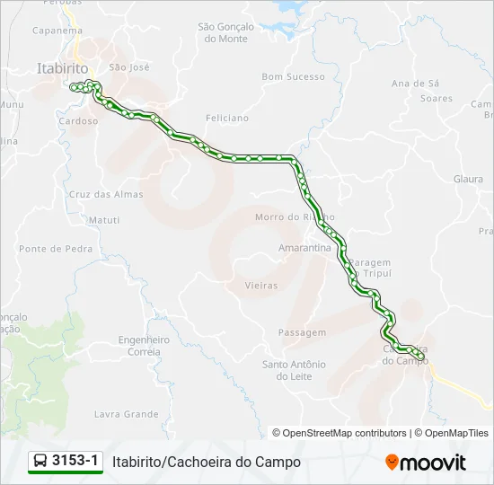 3153-1 Bus Line Map
