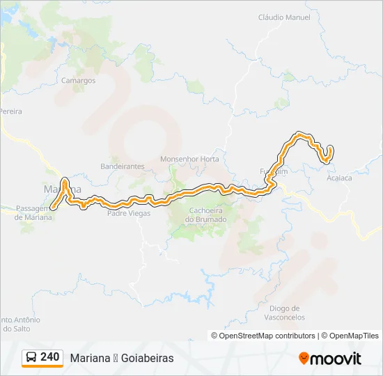 240 Bus Line Map