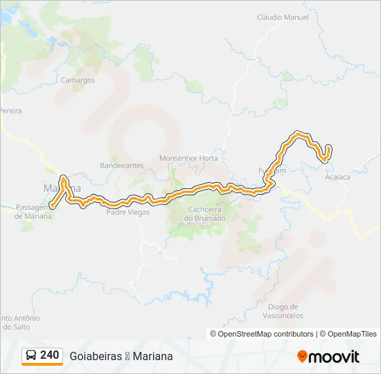 240 Bus Line Map
