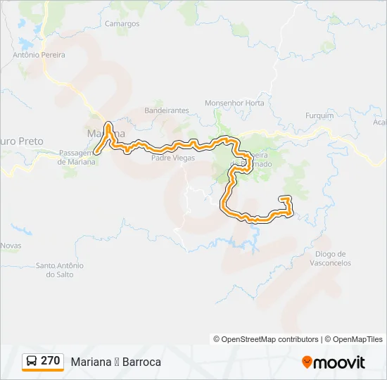 270 Bus Line Map