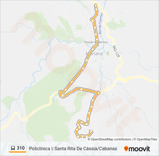 310 Bus Line Map