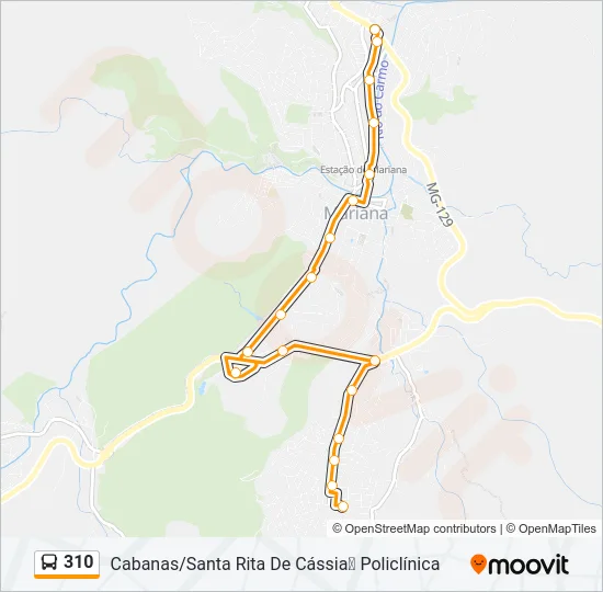 310 Bus Line Map