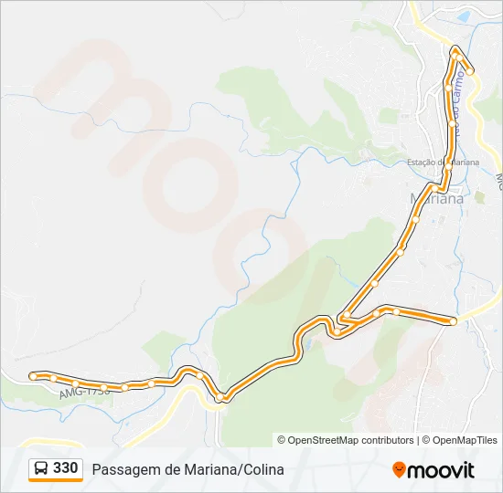 330 Bus Line Map